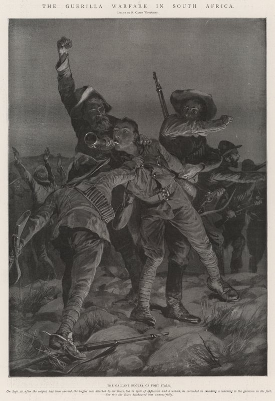La guérilla en Afrique du Sud - Richard Caton Woodville junior