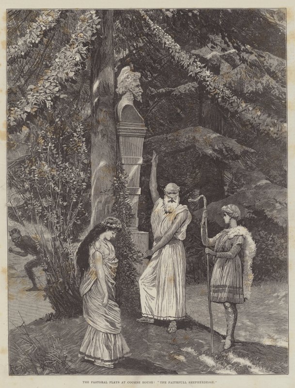 Les pièces pastorales à Coombe House, La Fidèle Bergère - Richard Caton Woodville junior