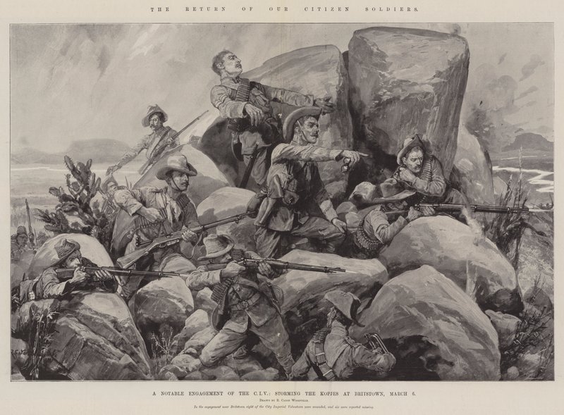 Le retour de nos soldats citoyens - Richard Caton Woodville junior