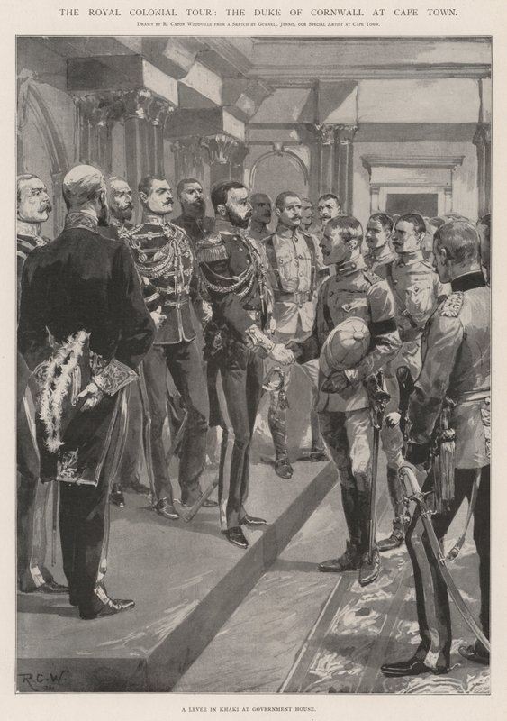 Le Tour Royal Colonial, le duc de Cornouailles au Cap - Richard Caton Woodville junior