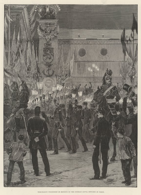 Procession aux flambeaux en l