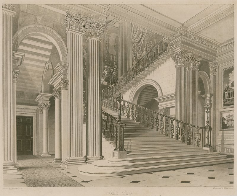 Palais de Buckingham, Escalier - Richard Cattermole