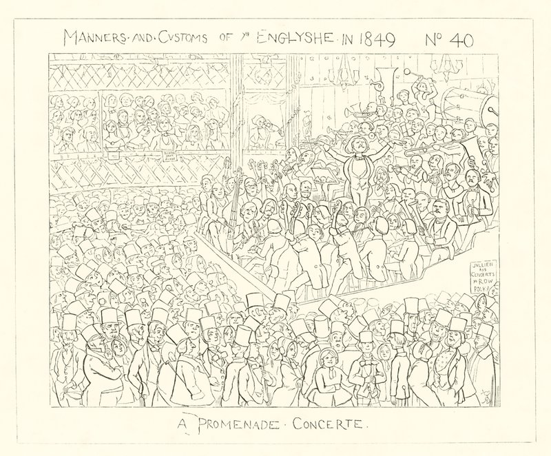 1849, Un concert promenade - Richard Doyle