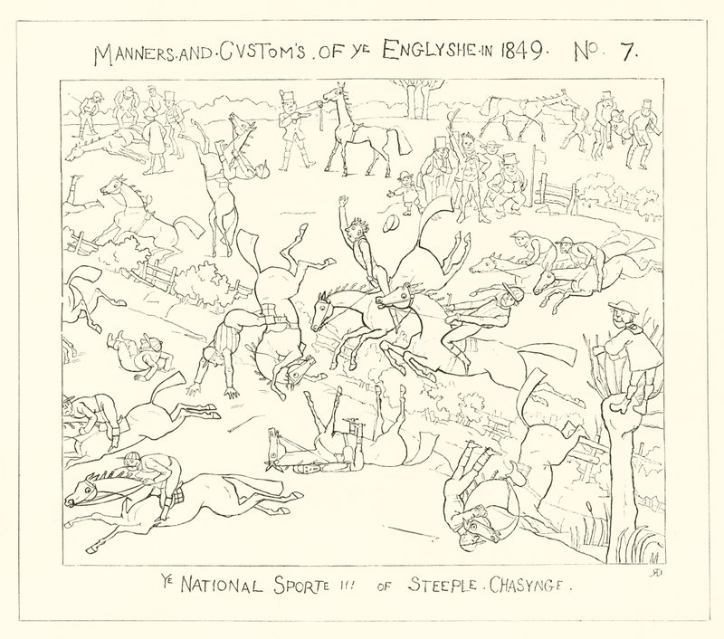 1849, Le sport national de la chasse à courre - Richard Doyle