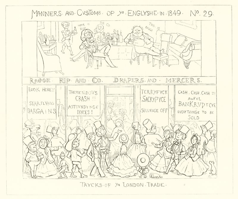 1849, Les astuces du commerce londonien - Richard Doyle