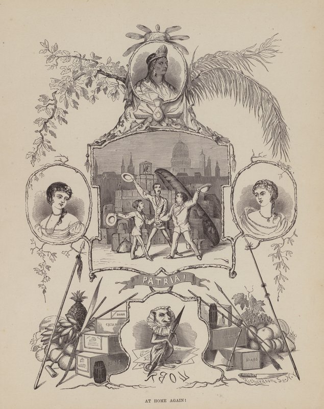 Page du Tour américain de Messieurs Brown, Jones et Robinson (gravure) - Richard Doyle