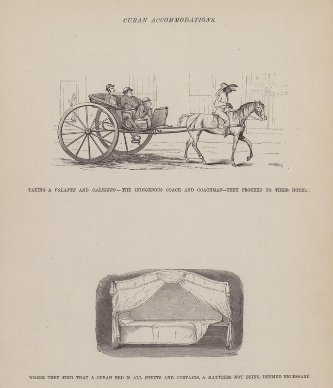 Page du Tour américain de Messieurs Brown, Jones et Robinson (gravure) - Richard Doyle