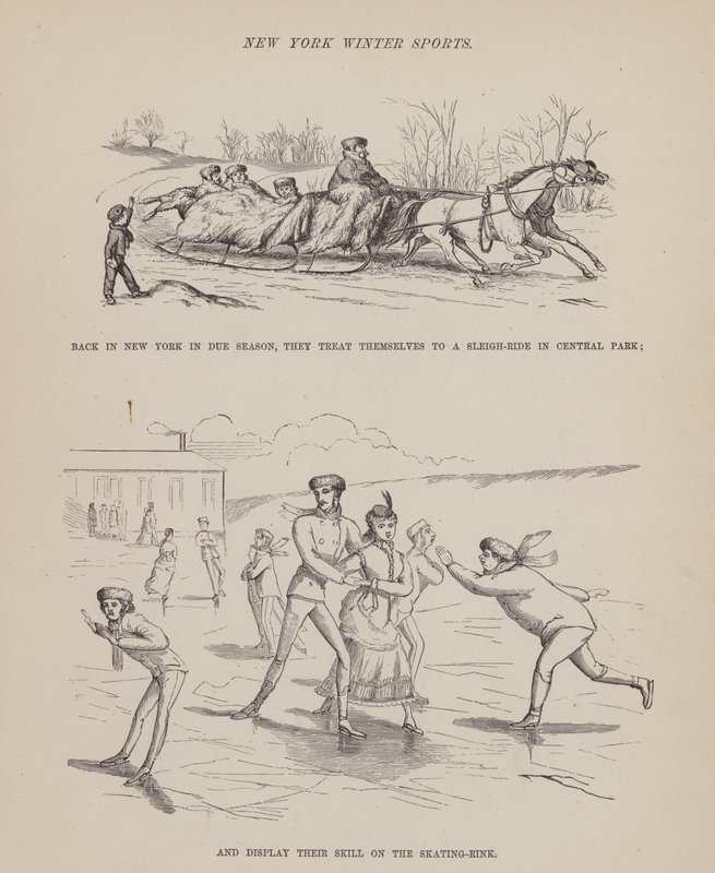 Page du Tour américain de Messieurs Brown, Jones et Robinson (gravure) - Richard Doyle