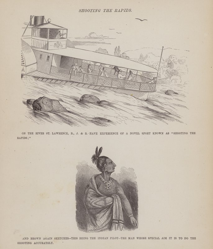 Page du Tour américain de Messieurs Brown, Jones et Robinson (gravure) - Richard Doyle
