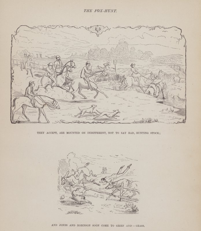 Page du Tour américain de Messieurs Brown, Jones et Robinson (gravure) - Richard Doyle