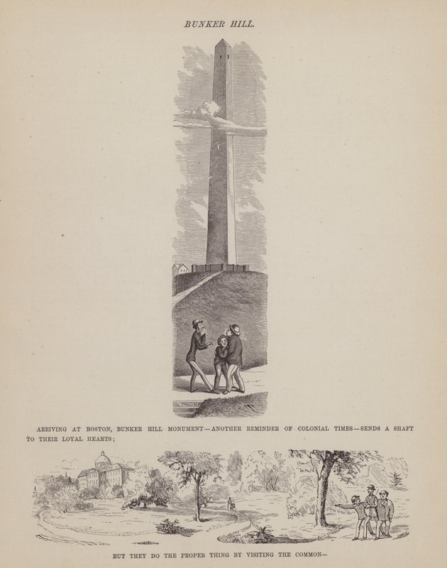 Page du Tour américain de Messieurs Brown, Jones et Robinson - Richard Doyle