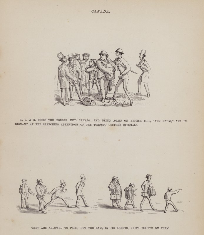 Page de La tournée américaine de Messieurs Brown, Jones et Robinson (gravure) - Richard Doyle