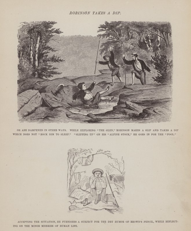 Page de La tournée américaine de Messieurs Brown, Jones et Robinson (gravure) - Richard Doyle