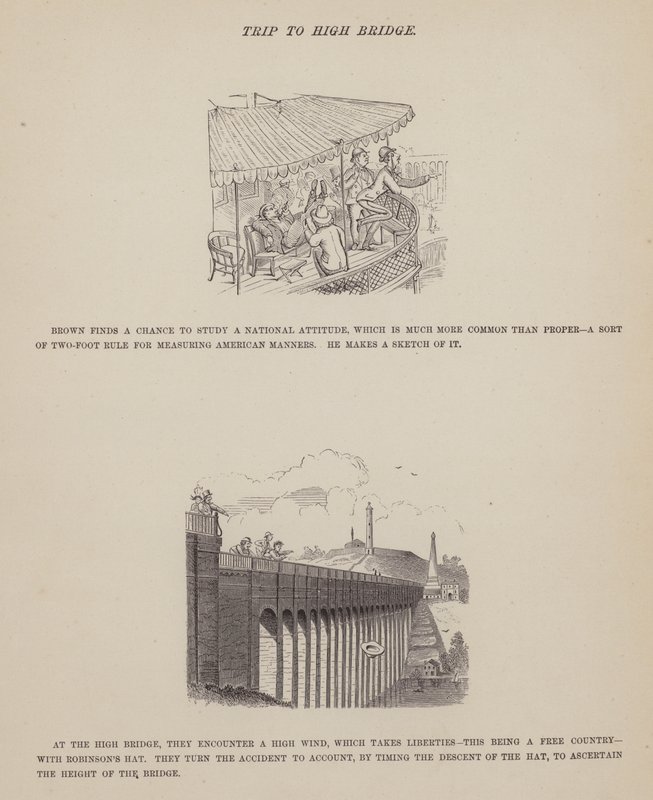 Page de La tournée américaine de Messieurs Brown, Jones et Robinson (gravure) - Richard Doyle