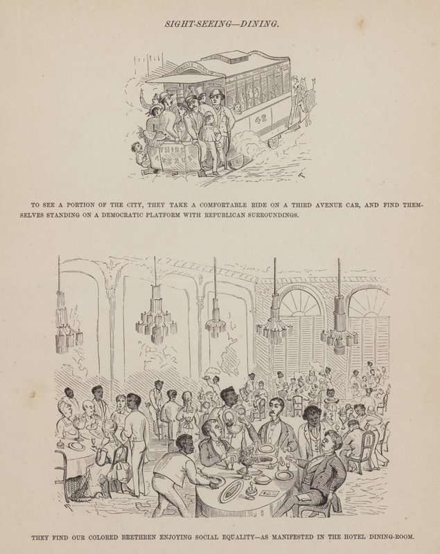 Page de La tournée américaine de Messieurs Brown, Jones et Robinson (gravure) - Richard Doyle