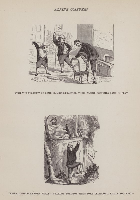 Page du Tour américain de Messieurs Brown, Jones et Robinson (gravure) - Richard Doyle