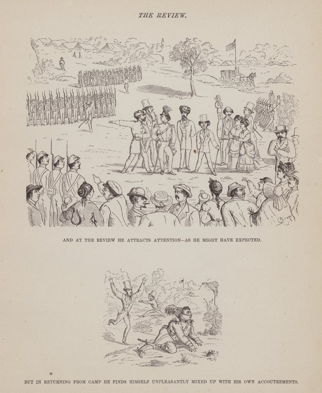 Page du Tour américain de Messieurs Brown, Jones et Robinson (gravure) - Richard Doyle