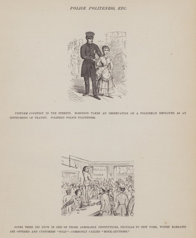 Page du Tour américain de Messieurs Brown, Jones et Robinson (gravure) - Richard Doyle