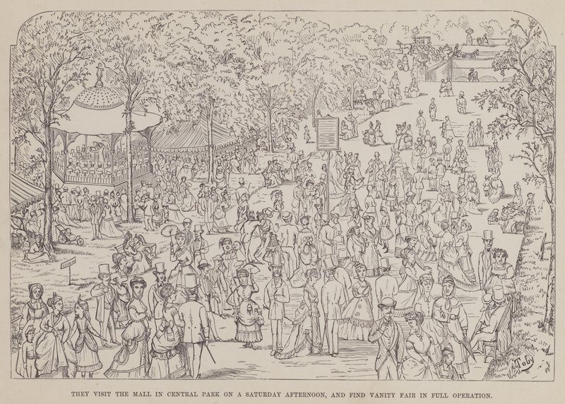 Page du Tour américain de Messieurs Brown, Jones et Robinson (gravure) - Richard Doyle