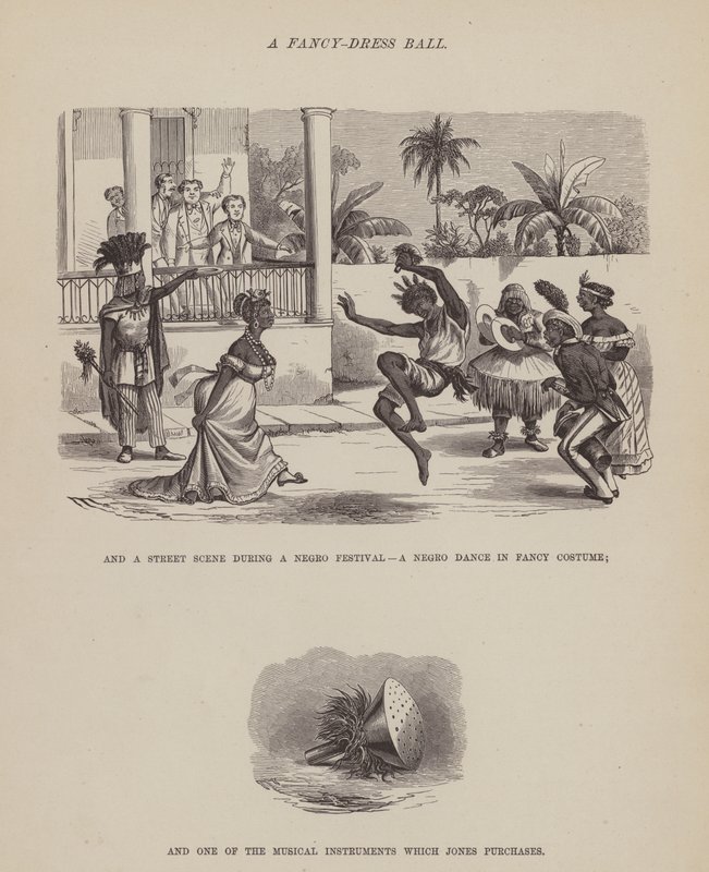 Page du Tour américain de Messieurs Brown, Jones et Robinson (gravure) - Richard Doyle