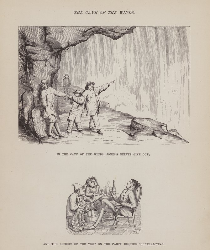 Page du Tour Américain de Messieurs Brown, Jones et Robinson (gravure) - Richard Doyle