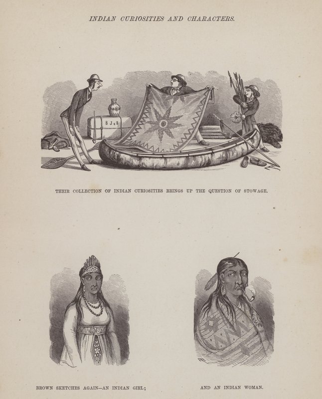 Page du Tour Américain de Messieurs Brown, Jones et Robinson (gravure) - Richard Doyle