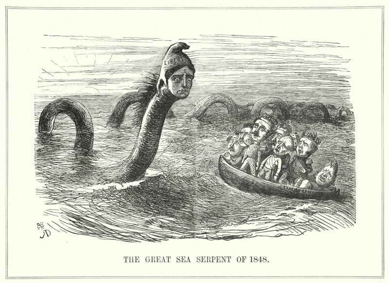 Caricature de Punch : Révolutions de 1848 - Richard Doyle