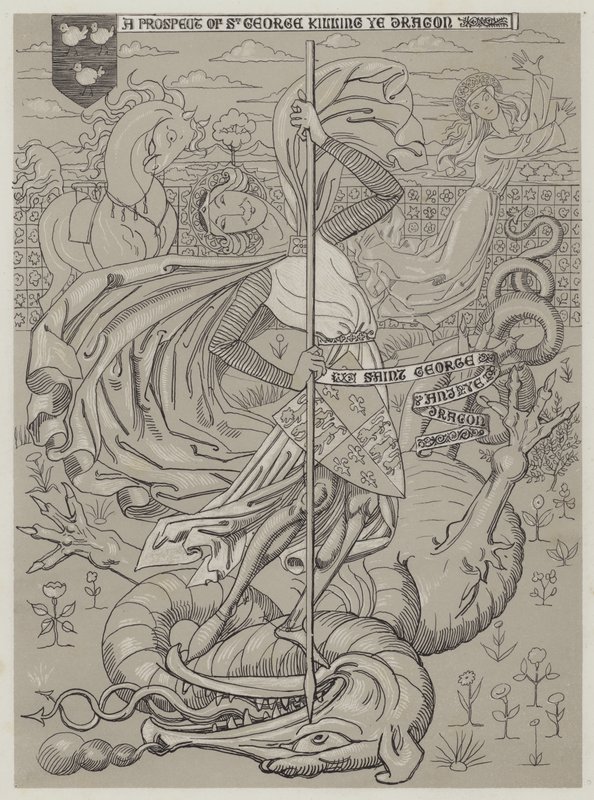 Saint Georges tuant le Dragon - Richard Doyle