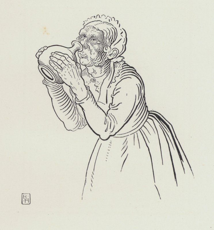 La vieille femme et la jarre à vin - Richard Heighway