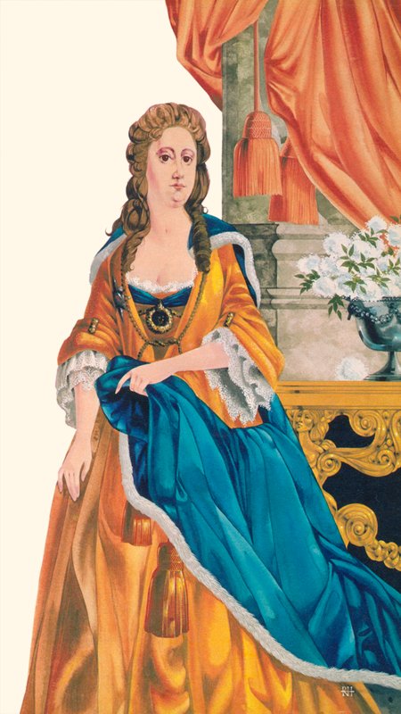 Queen Anne (lithographie couleur) - Richard Hook