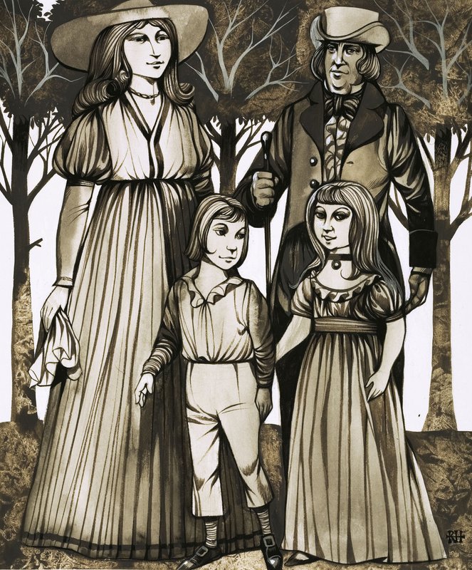 Vers la fin du XVIIIe siècle, les enfants, comme leurs parents, commencent à porter des vêtements confortables - Richard Hook
