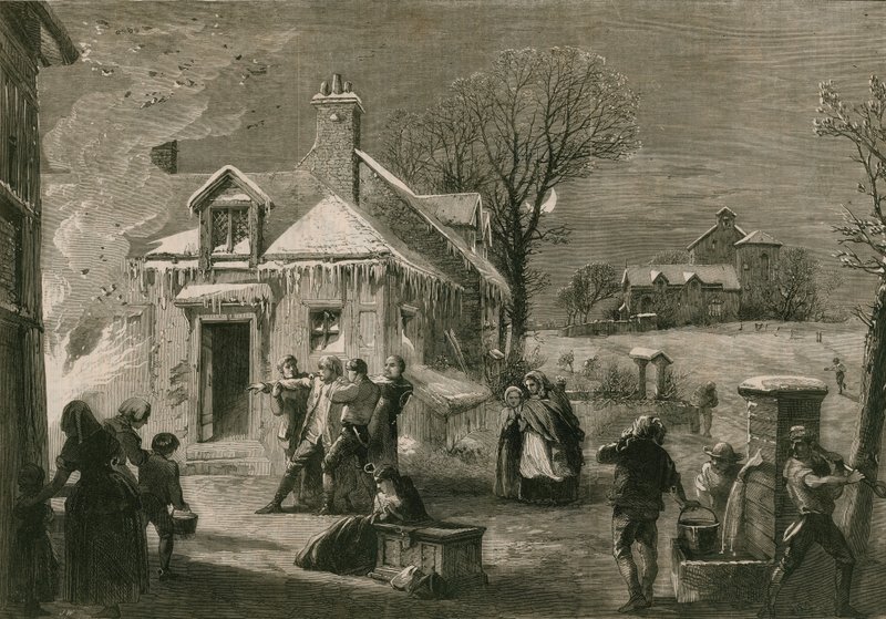 La maison en feu la veille de Noël - Richard Principal Leitch