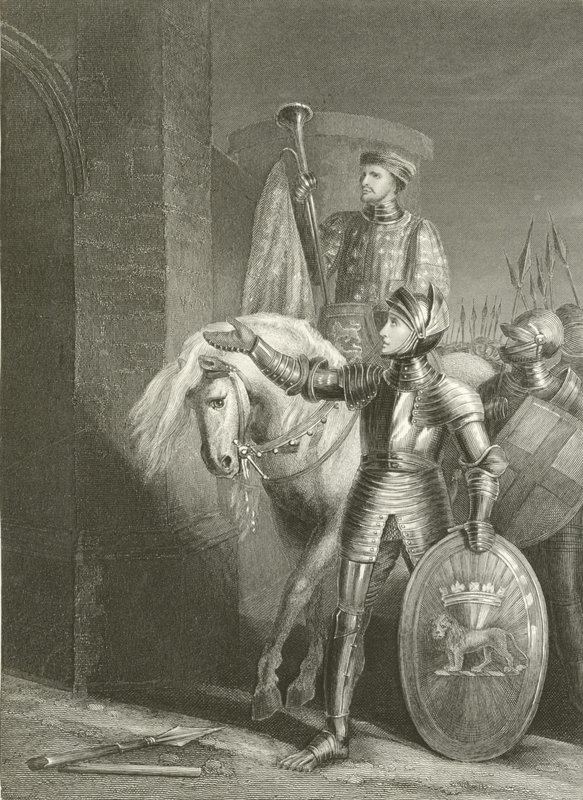 Le Roi Henri V, devant Harfleur - Richard Westall