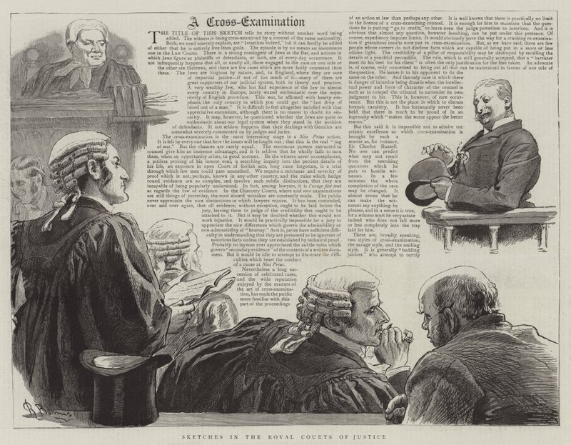 Croquis dans les Cours royales de justice - Robert Barnes