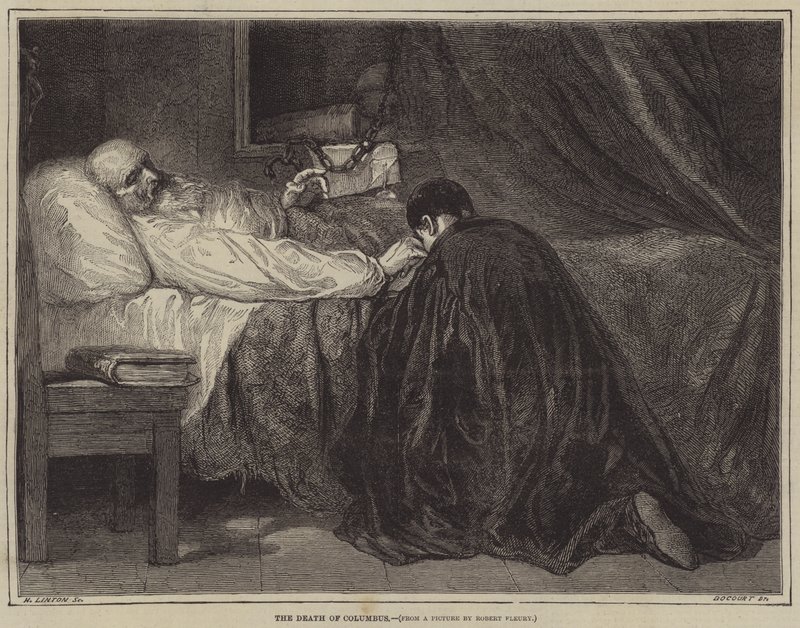 La mort de Christophe Colomb - Tony Robert Fleury
