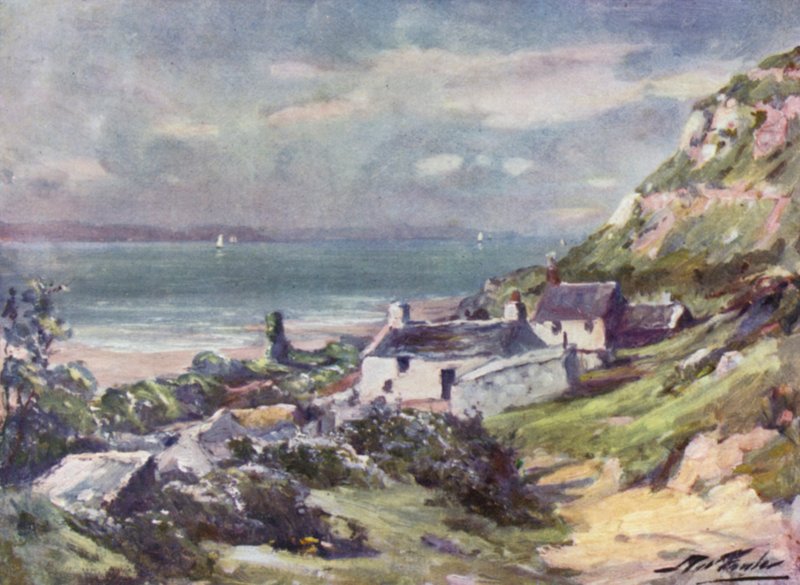 Ancienne chaumière et ruines de l