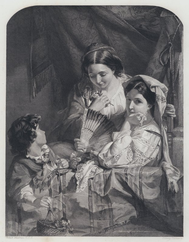 Un balcon au carnaval romain - Robert (after) Herdman
