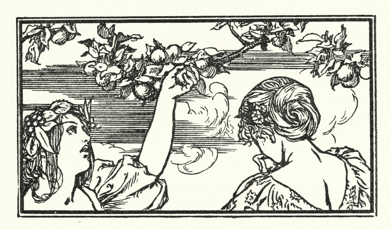 Illustration pour les Poèmes de John Keats - Robert Anning Bell