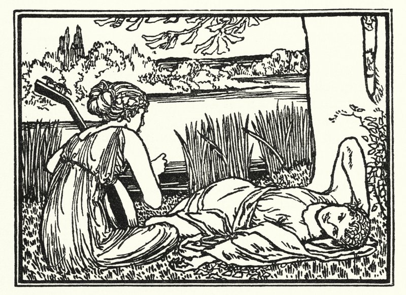 Illustration pour les Poèmes de John Keats : Endymion - Robert Anning Bell