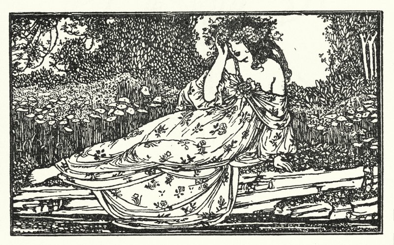Illustration pour Poèmes de John Keats : Fragment d