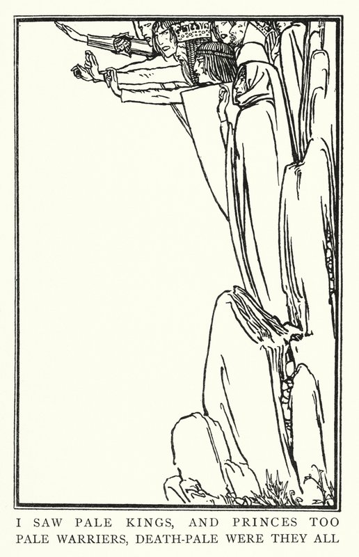 Illustration pour Poèmes de John Keats : La Belle Dame Sans Merci - Robert Anning Bell