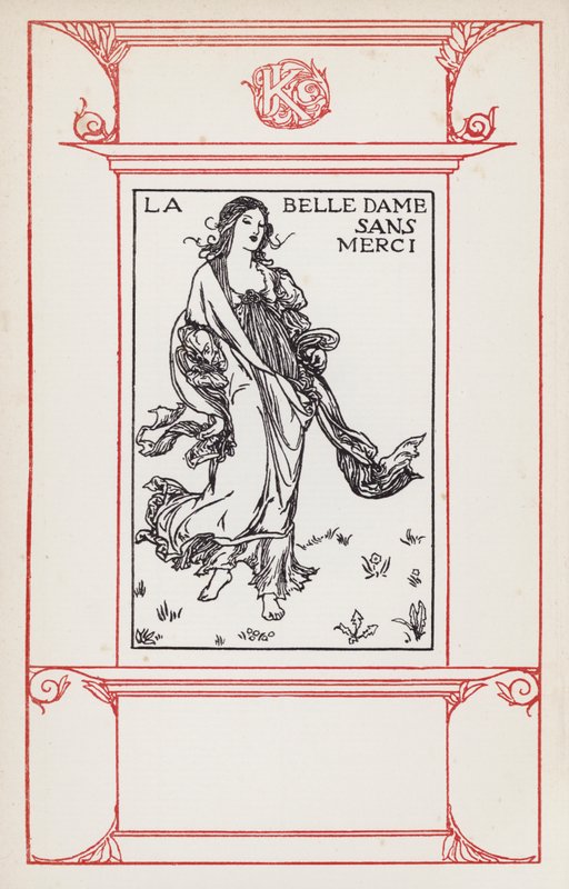 Illustration pour les Poèmes de John Keats : La Belle Dame Sans Merci - Robert Anning Bell