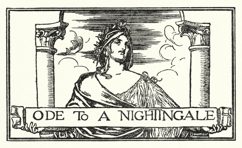 Illustration pour les poèmes de John Keats : Ode à un rossignol - Robert Anning Bell