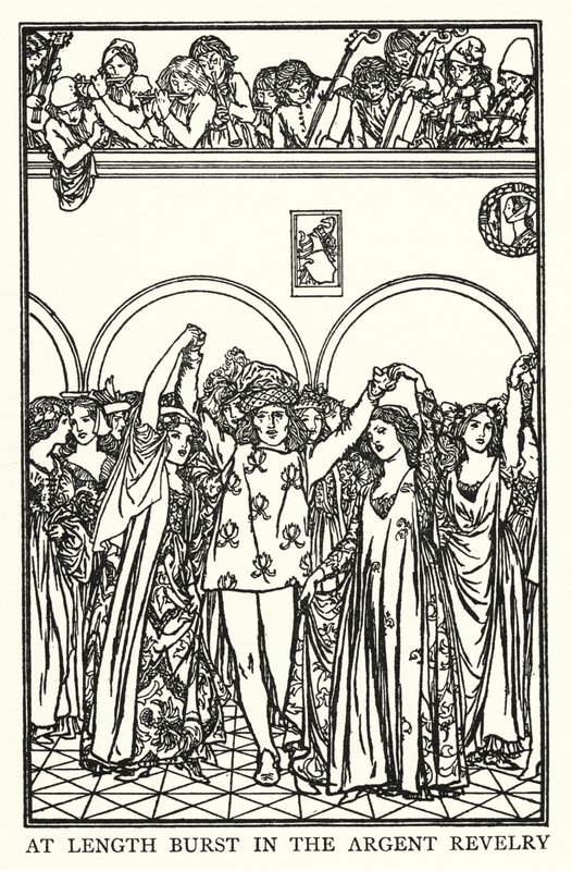 Illustration pour les Poèmes de John Keats : La Veille de la Sainte-Agnès - Robert Anning Bell