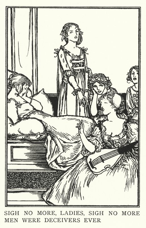 Ne chantez plus, mesdames, ne chantez plus, les hommes ont toujours été des trompeurs - Robert Anning Bell