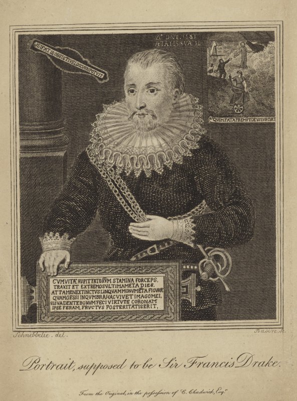 Francis Drake (gravure) - Robert Blemell (after) Schnebbelie