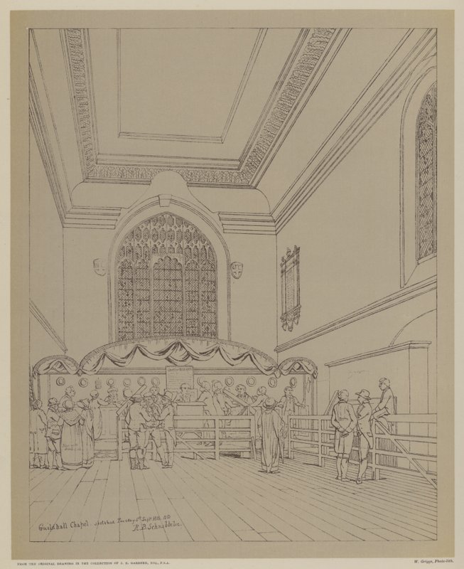 Chapelle de Guildhall, Londres - Robert Blemell (after) Schnebbelie