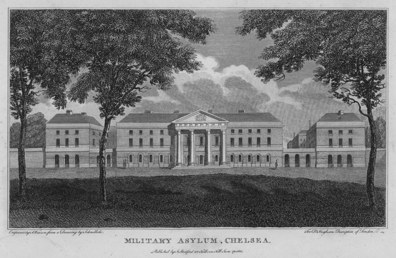 Asile Militaire, Chelsea - Robert Blemell (after) Schnebbelie