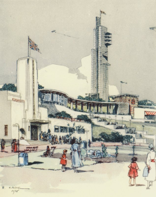Glasgow : The Exhibition (lithographie couleur) - Robert Eadie