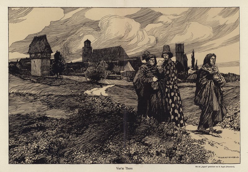 Devant la porte - Robert Engels